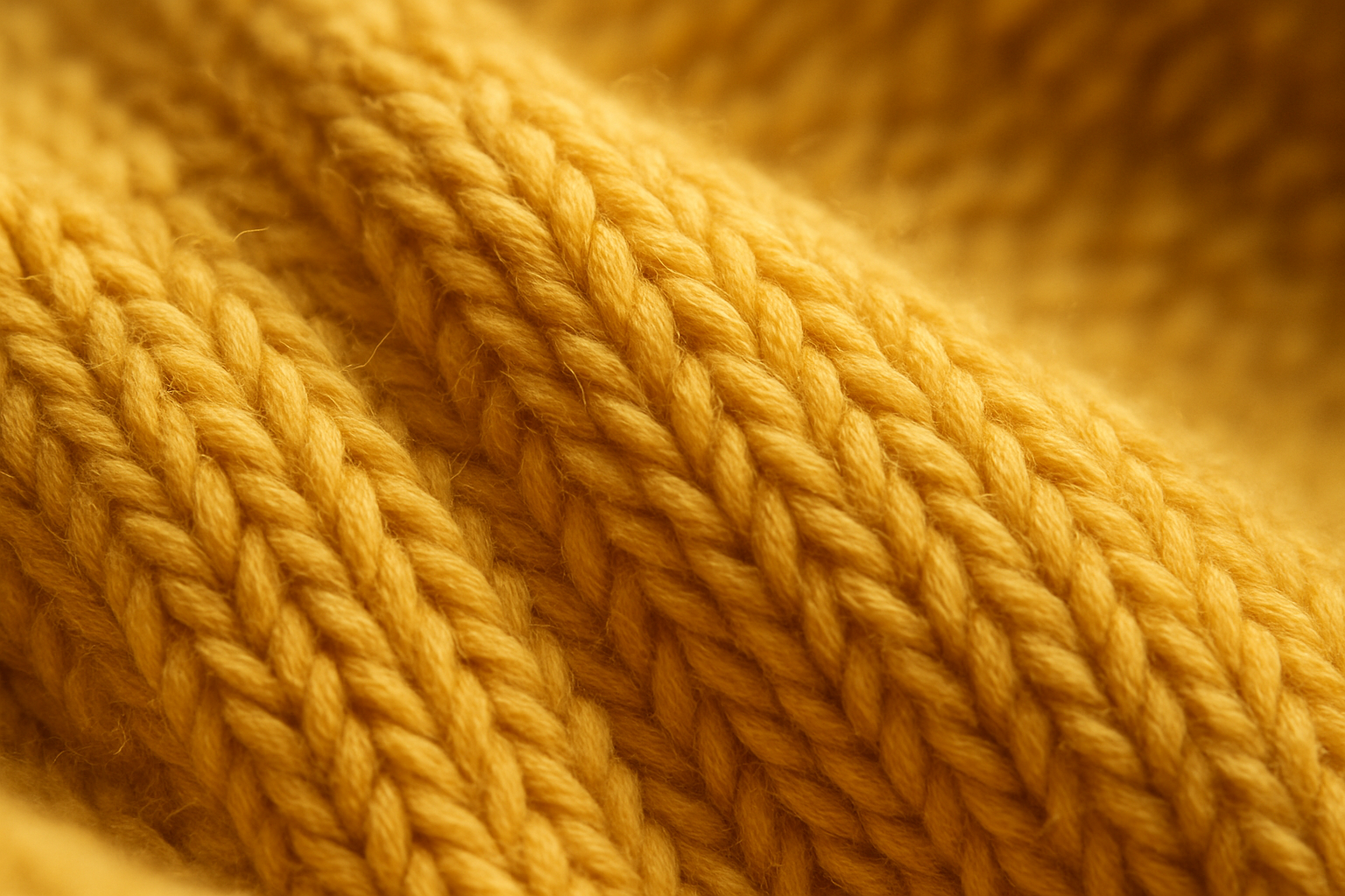 macro shot of yellow knit