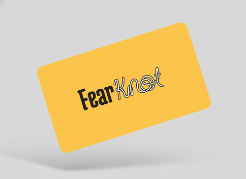 FearKnot Gift Card on a gray background